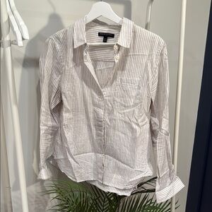 Banana Republic Striped Button-Up Shirt